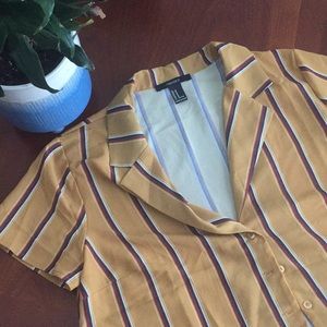 Mustard Stripey Blouse